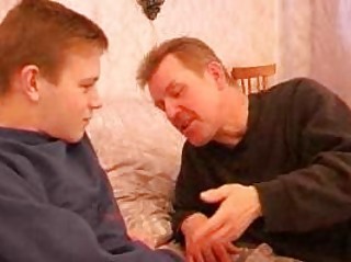 older gay dad seduces twink in bedroom
